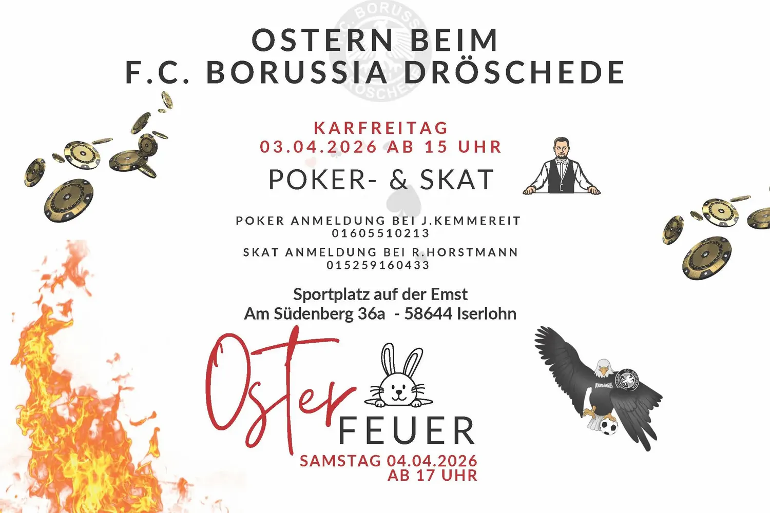 Ostern auf der Emst - Poker- & Skatfreunde aufgepasst!