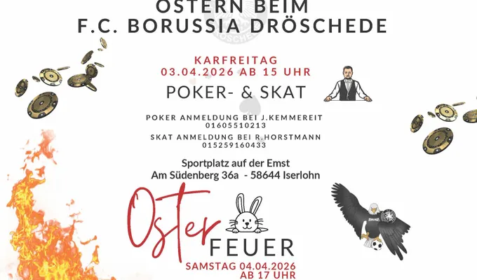 Ostern auf der Emst - Poker- & Skatfreunde aufgepasst!