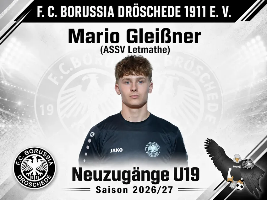 Die nächste gute Neuigkeiten die wir vermelden können: Mario wird unsere U19 in der nächsten Saison bereichern.
„Ich freue mich sehr, meine Stärken in das Team einzubringen
und gemeinsam erfolgreich zu sein. Gleichzeitig blicke ich voller Vorfreude auf die