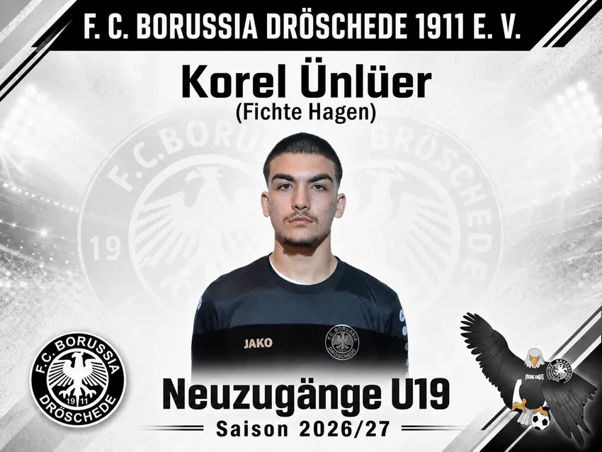 Korel kommt als Neuzugang aus Fichte Hagen. Wir können uns auf einen jungen und talentierten Spieler!