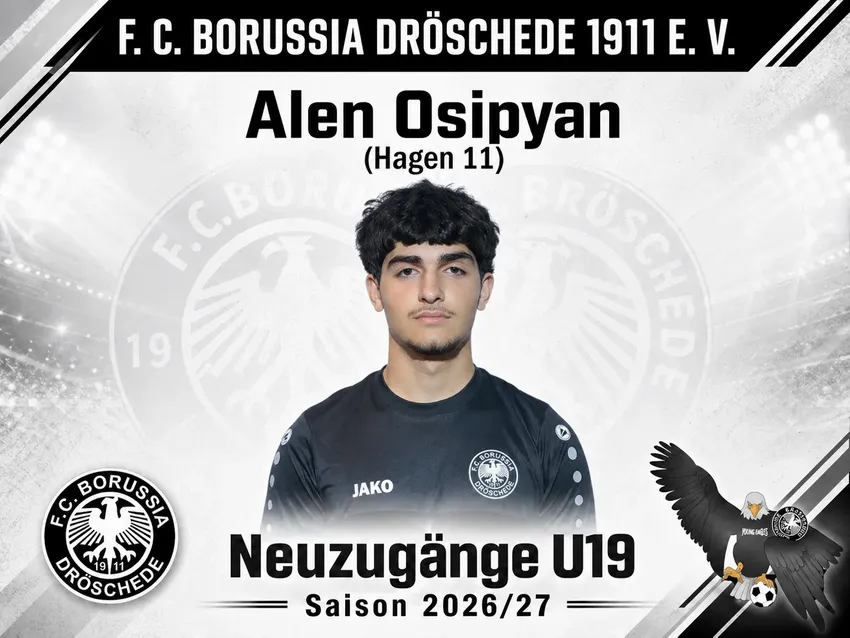 Alen wird uns aus Hagen 11 in der kommenden Saison kräftig unterstützen auf der Emst und seine Entwicklung voranschreiten.
„Voller Vorfreude bin ich gespannt auf kommende Spielzeit und möchte mich weiterentwickeln sowie Vollgas geben.“
