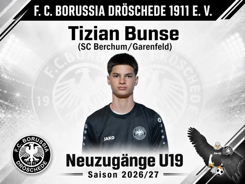 Mit Tizian können wir einen zuverlässigen Neuzugang aus Berchum verzeichnen! Herzlich Willkommen auf der Emst. „Ich freue mich sehr auf die neue Herausforderung und die kommende Saison mit der Mannschaft!“

