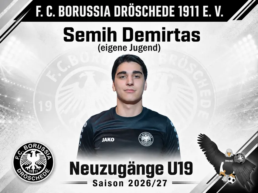 Vertragsverlängerung ist Formsache! Auf Semih freuen wir uns besonders, da ein langjähriges Eigengewächs aus unseren Reihen weiterhin im Verein bleibt.
„Ich habe hier meine ersten Schritte im Fußball gemacht, daher war für mich klar, dass mein Weg in Drösc